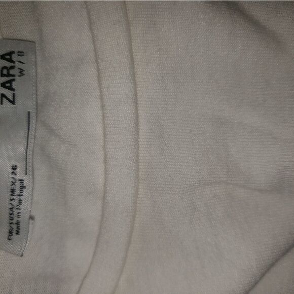 Zara floral white spring tee t-shirt top Small - Picture 7 of 7